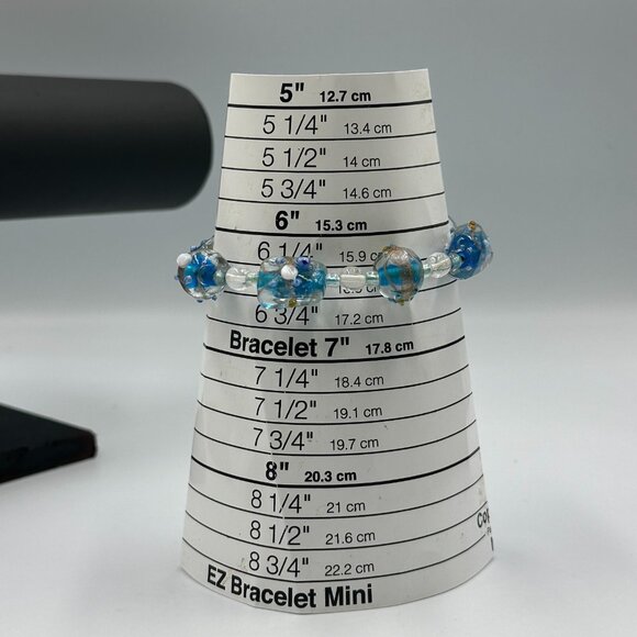 Bracelet Lot Glass Beads Toggle Clasp Mixed Styles Lampwork Boho Artsy Set of 7 - Picture 10 of 16